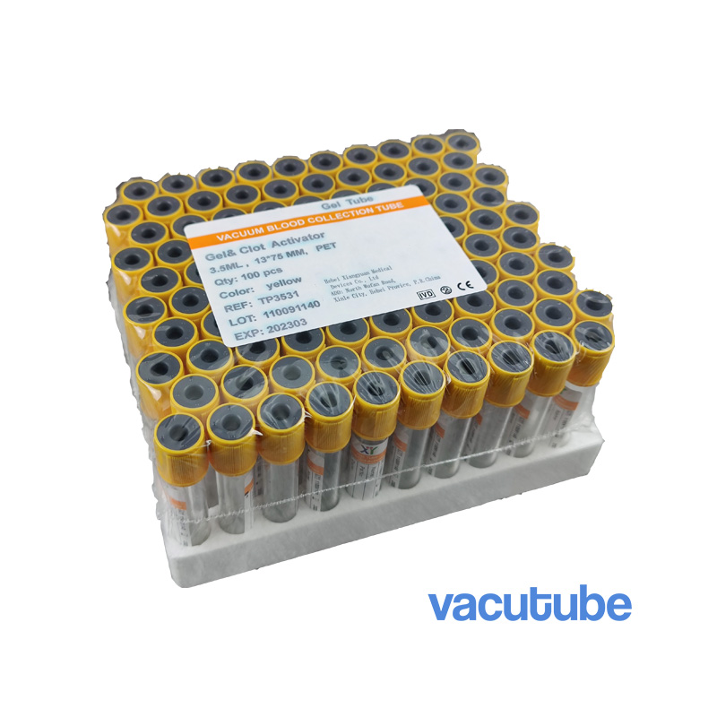Serum Separator Gel Tube (SSGT) Blood Collection Tubes, Yellow Cap Labchem Catalog