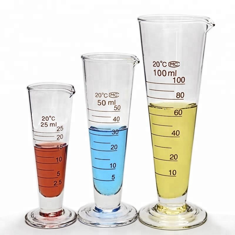 Conical Scale Measure, conical with spout, glass - Labchem Catalog