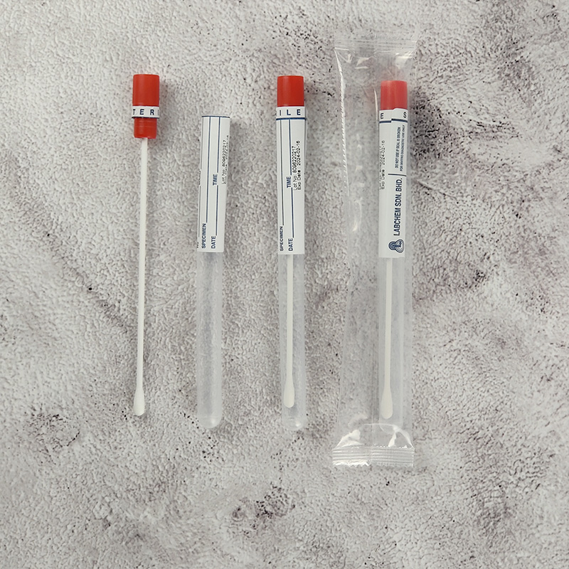 Decron Lab Test Swab dacron bud in plastic stick in PP tube capped labelled - Labchem ...