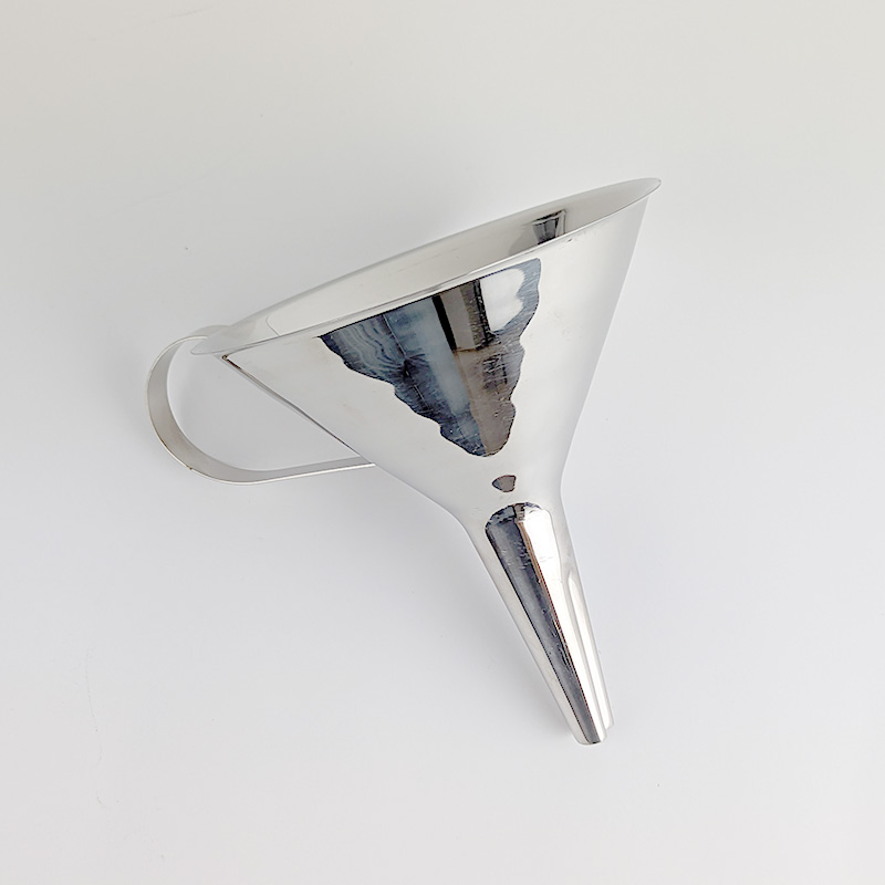 Funnel Filter, stainless steel, with handle, top diameter 125mm, stem ...