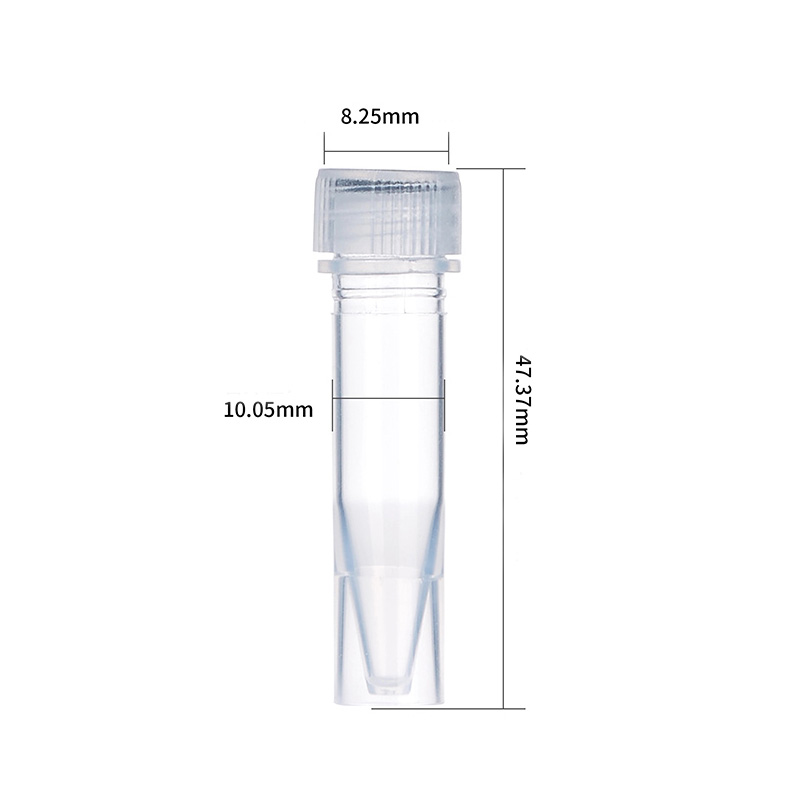 Microcentrifuge Tube, 1.5ml, conical, skirted, screw cap with O-ring ...